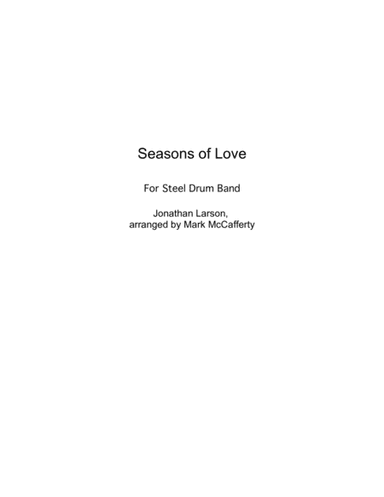 Seasons Of Love (arr. Mark McCafferty)