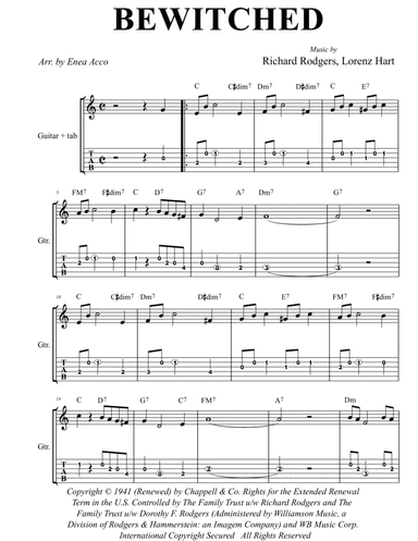 Bewitched (arr. Enea Acco)