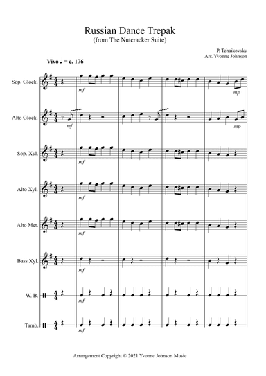 Russian Dance Trepak - For Orff Ensemble (Easier Arrangement) (arr. Yvonne Johnson)