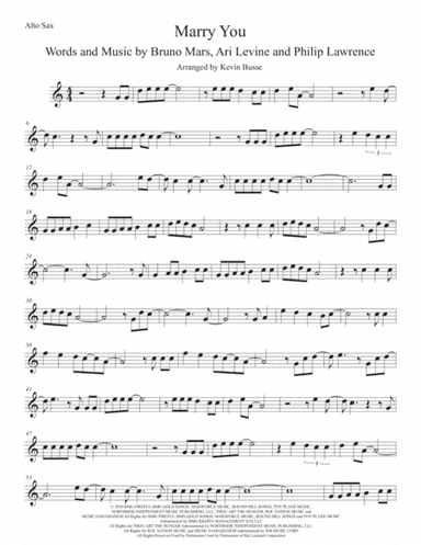 Marry You (arr. Kevin Busse)