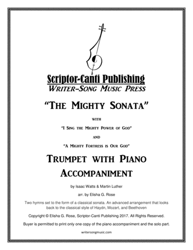(I Sing The Mighty Power Of God & A Mighty Fortress Is Our God) The Mighty Sonata - Trumpet (arr. Elisha G. Rose)