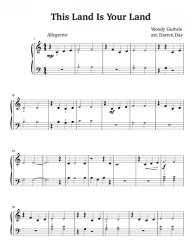 This Land Is Your Land (arr. Darren Day)