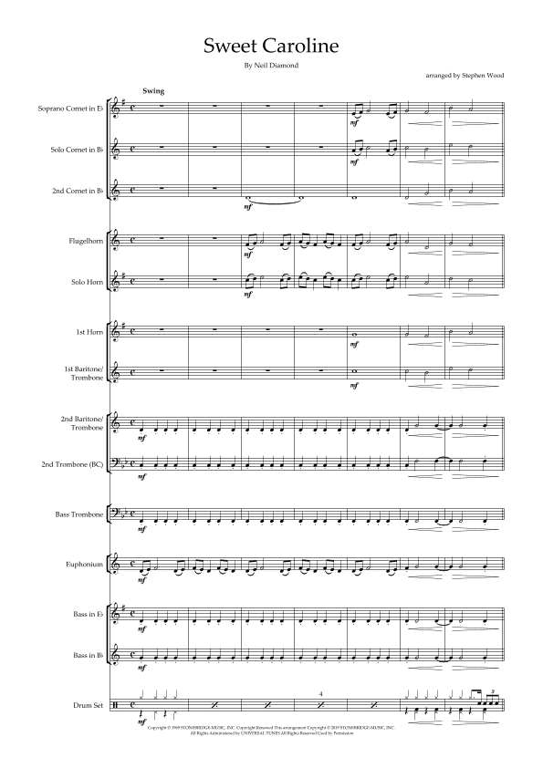 Sweet Caroline (arr. Stephen Wood)