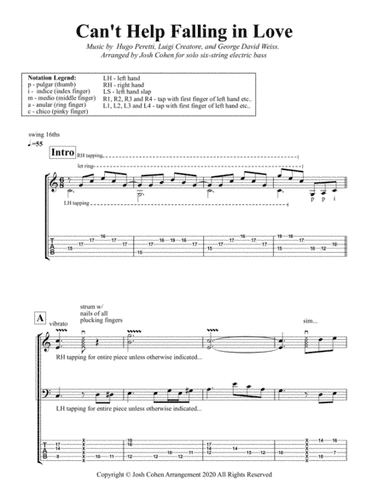 Can't Help Falling In Love (arr. Josh Cohen)