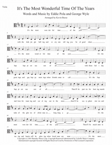 The Most Wonderful Time Of The Year (arr. Kevin Busse)