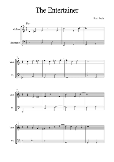 The Entertainer (arr. Jackson Spindler)