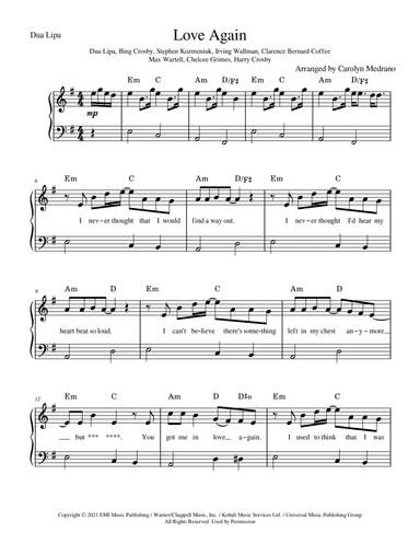 Love Again (arr. Carolyn Medrano)