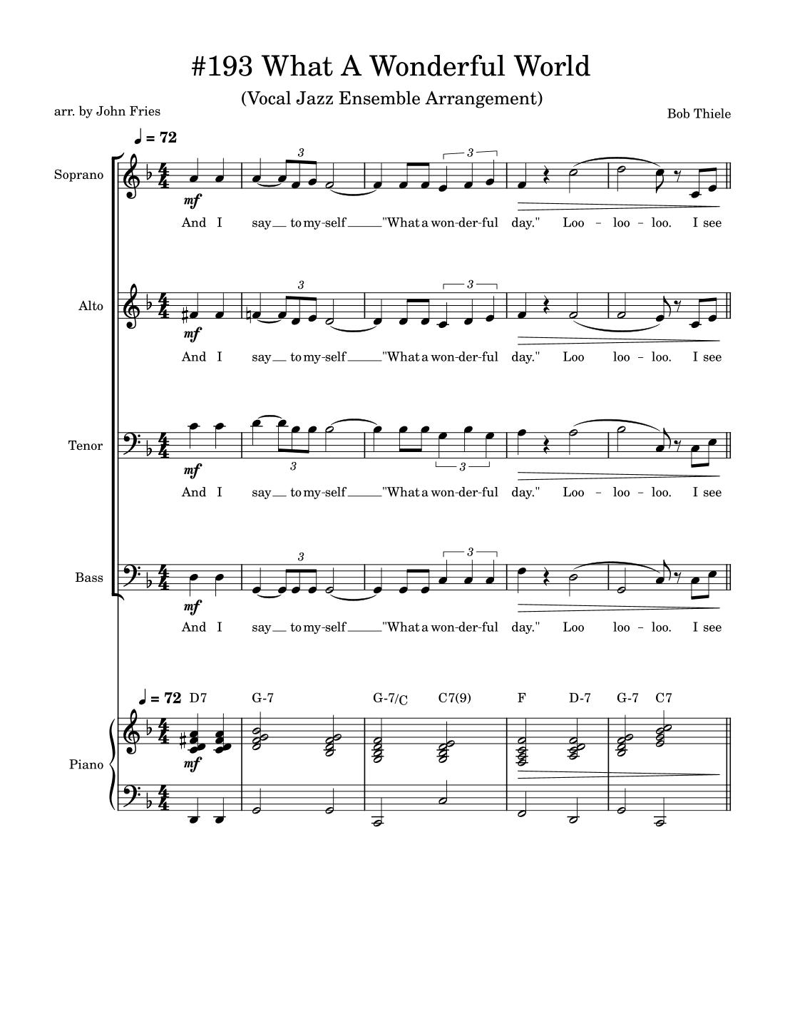 What A Wonderful World (arr. John Fries)