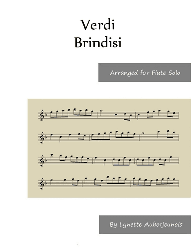 Brindisi - Flute Solo (arr. Lynette Auberjeunois)