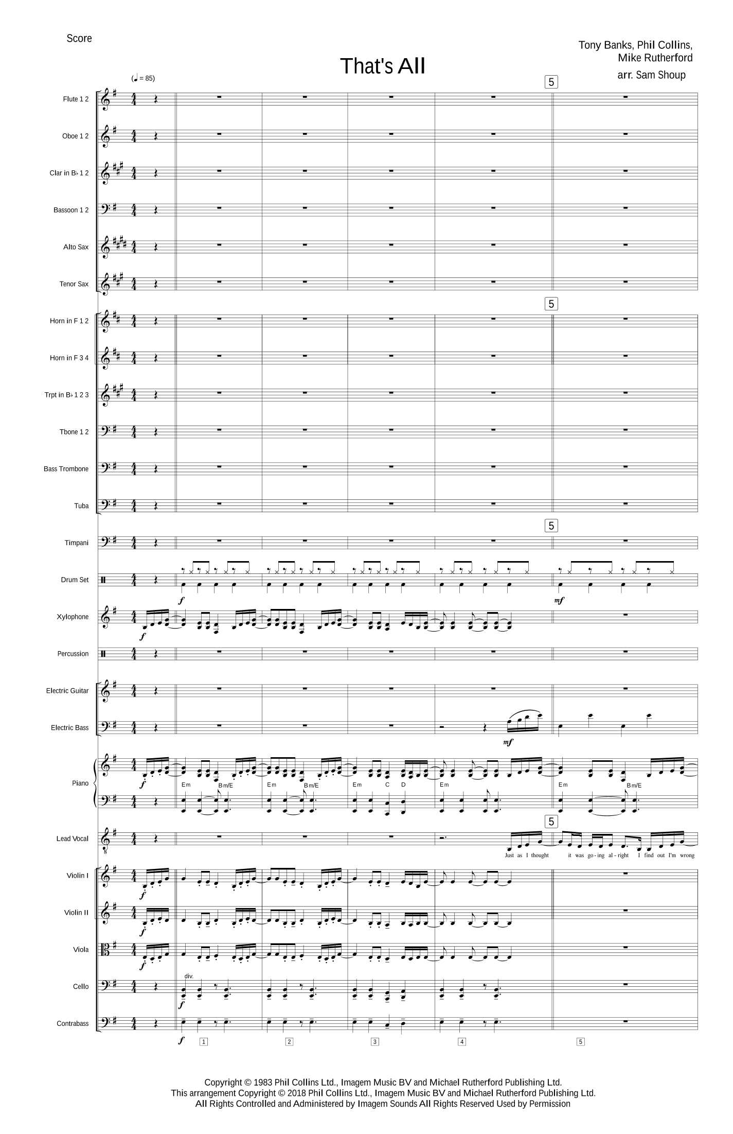 That's All (arr. Sam Shoup)