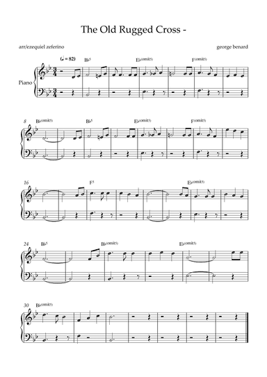 the old rugged cross (arr. by ezequiel)