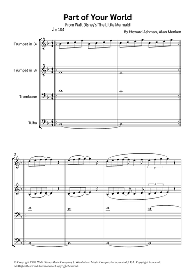 Part Of Your World (reprise) (arr. Jackson Spindler)