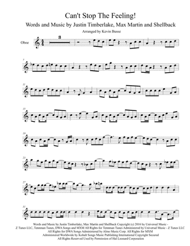 Can't Stop The Feeling  from TROLLS (arr. Kevin Busse)