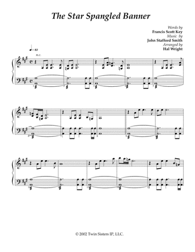 The Star Spangled Banner (arr. Hal Wright)