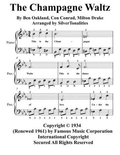 The Champagne Waltz (arr. SilverTonalities)
