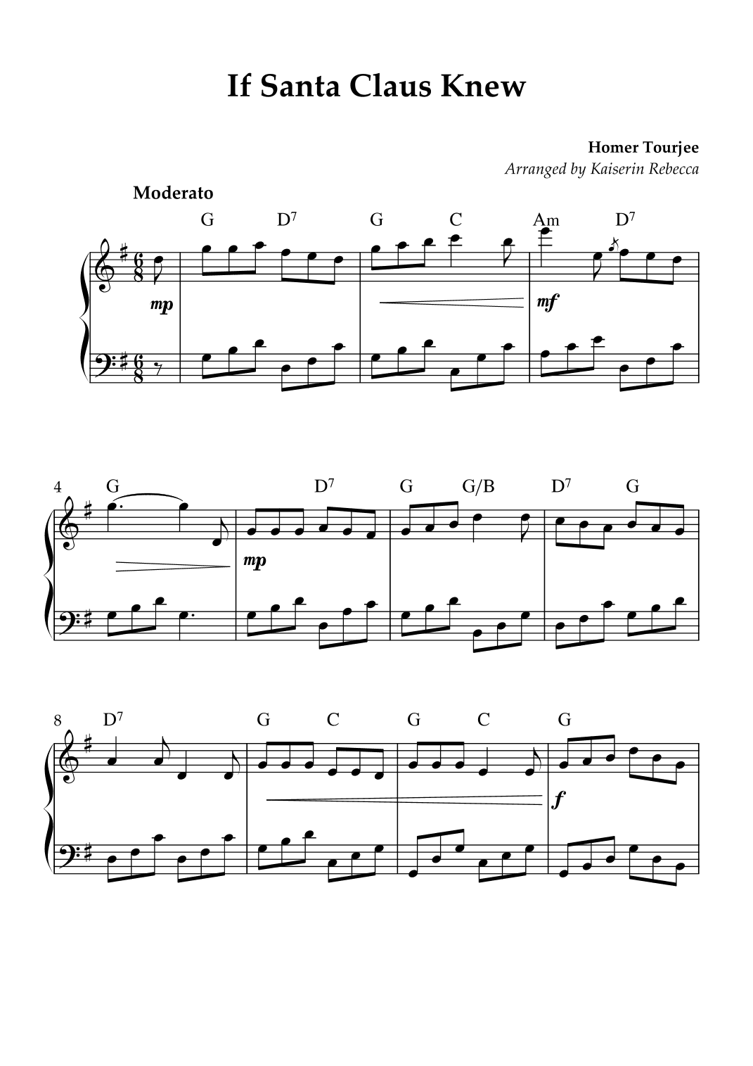 If Santa Claus Knew (arr. Kaiserin Rebecca)