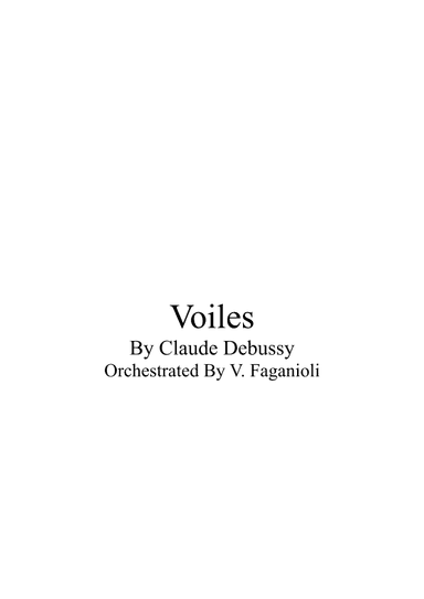 Voiles (arr. Valdeci Faganioli)
