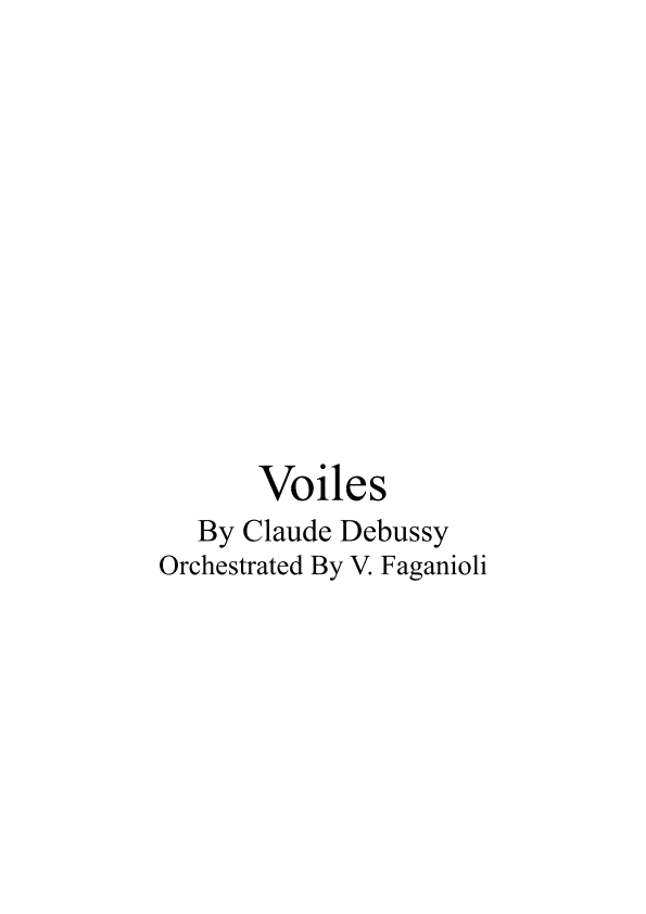 Voiles (arr. Valdeci Faganioli)