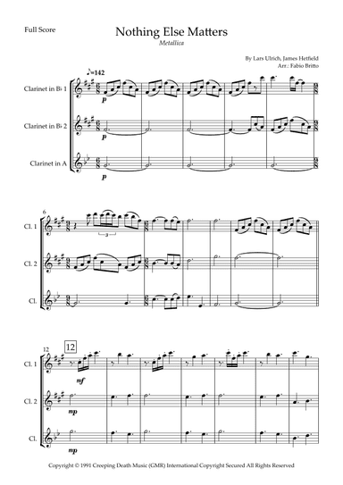 Nothing Else Matters (arr. Fabio Britto)