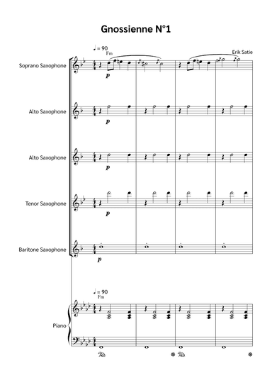 Gnossienne N°1 (arr. Jackson Spindler)