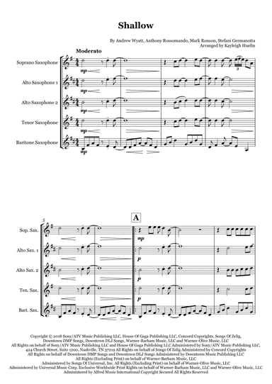 Shallow (arr. Kayleigh Huelin)