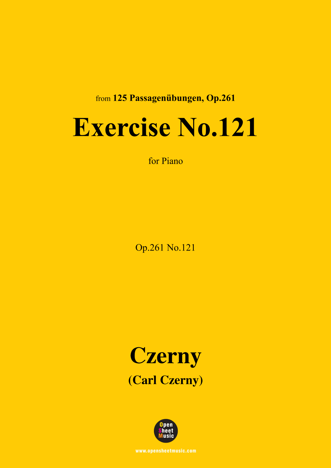 C. Czerny-Exercise No.121,Op.261 No.121 (arr. OSM Press)