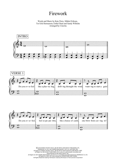 Firework (arr. Cinorita)