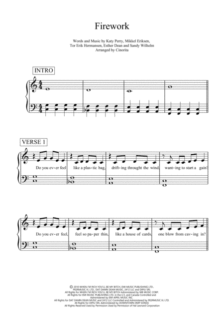 Firework (arr. Cinorita)