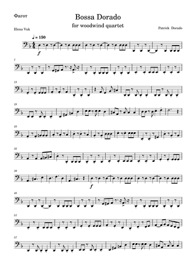 Bossa Dorado (arr. Elena Vuk)