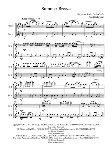 Summer Breeze (arr. Emily Gray)