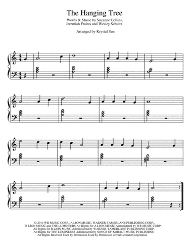 The Hanging Tree (arr. Krystal Sun)