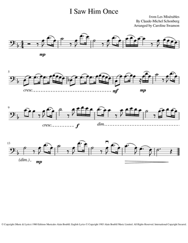 I Saw Him Once (arr. Caroline Swanson)