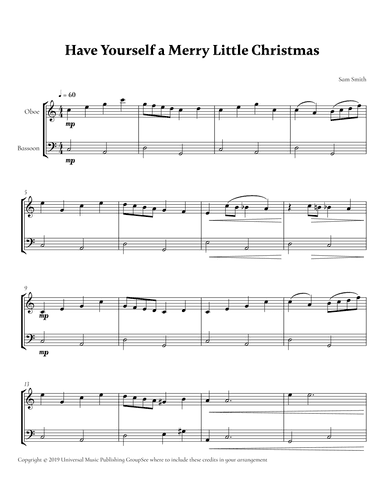 Have Yourself A Merry Little Christmas (arr. Cadenza Editions)
