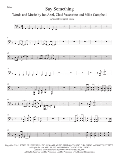 Say Something (arr. Kevin Busse)