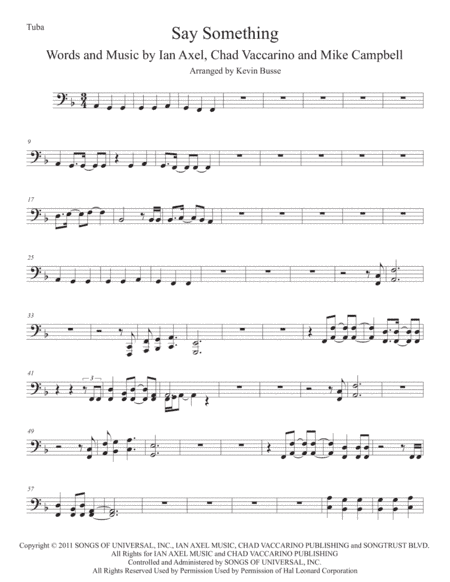Say Something (arr. Kevin Busse)