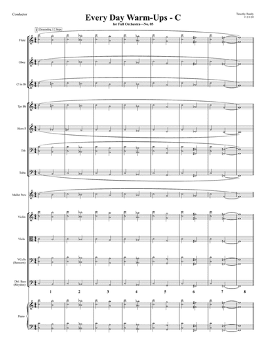 C - Every Day Warm-Ups for Full Orchestra