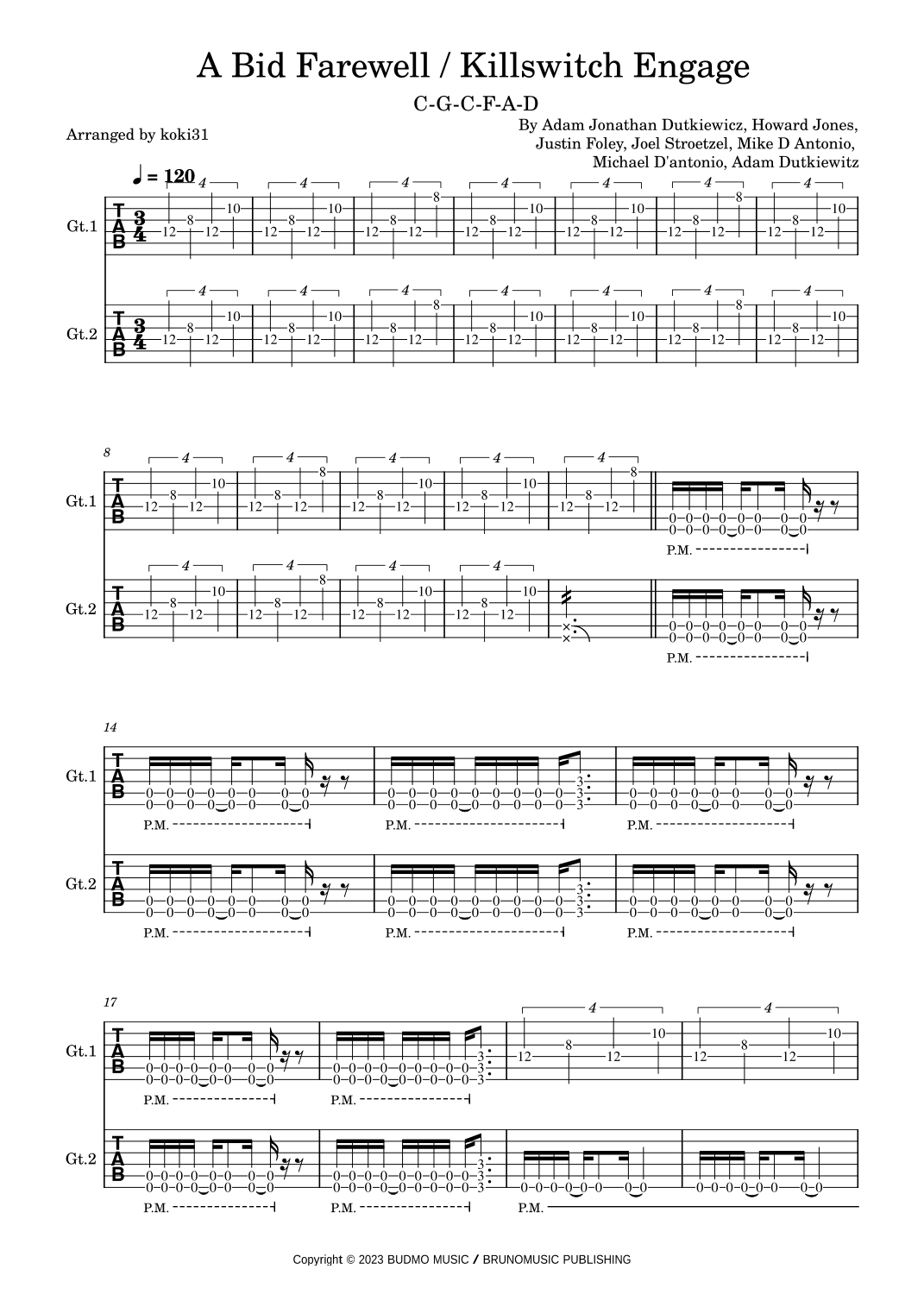A Bid Farewell (arr. koki31)