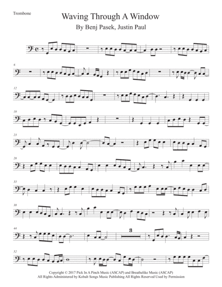 Waving Through A Window (arr. Kevin Busse)
