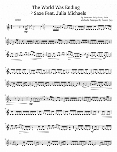 If The World Was Ending (arr. Darren Day)