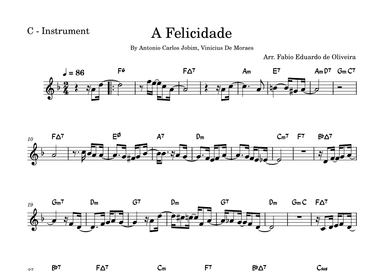 A Felicidade (arr. Fabio Eduardo de Oliveira)