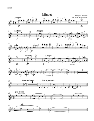 Minuet (arr. Nick Lacanski)