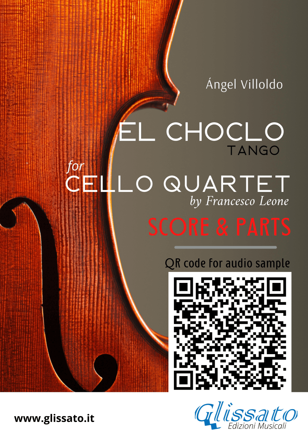 El Choclo - tango for Cello Quartet (score and parts) (arr. Francesco Leone)