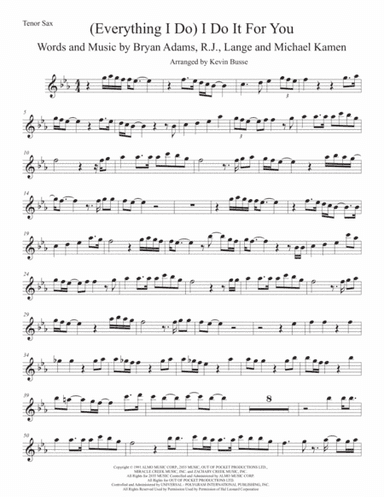 (Everything I Do) I Do It For You (arr. Kevin Busse)