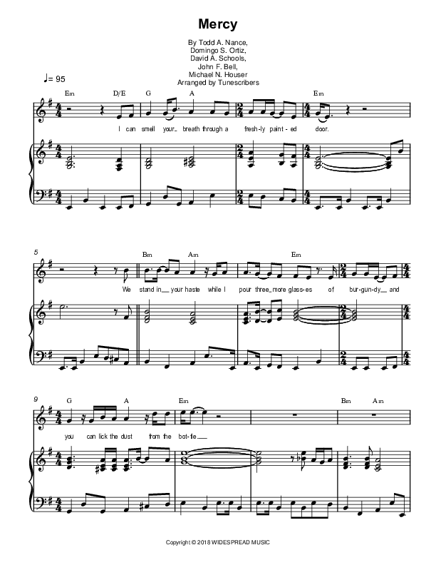 Mercy (arr. Tunescribers)