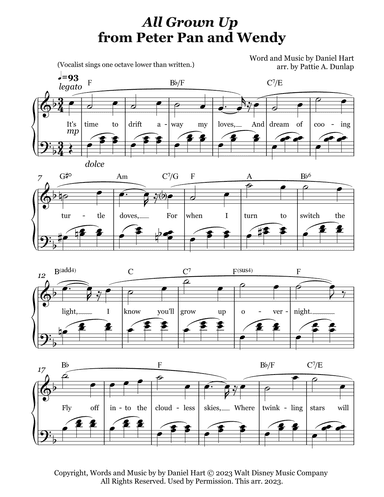 All Grown Up (arr. Pattie A. Dunlap)