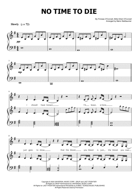 No Time To Die (arr. Mario Stallbaumer)