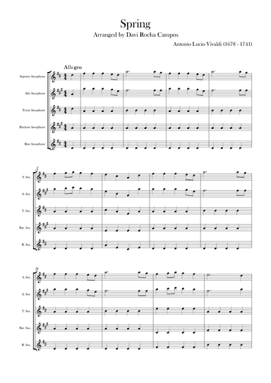 Spring (arr. Davi Rocha Campos)