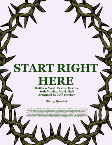 Start Right Here (arr. Jeff Tincher)