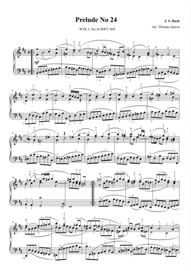 Prelude and Fugue in B Minor, BWV 869 (arr. Thomas Jancso)