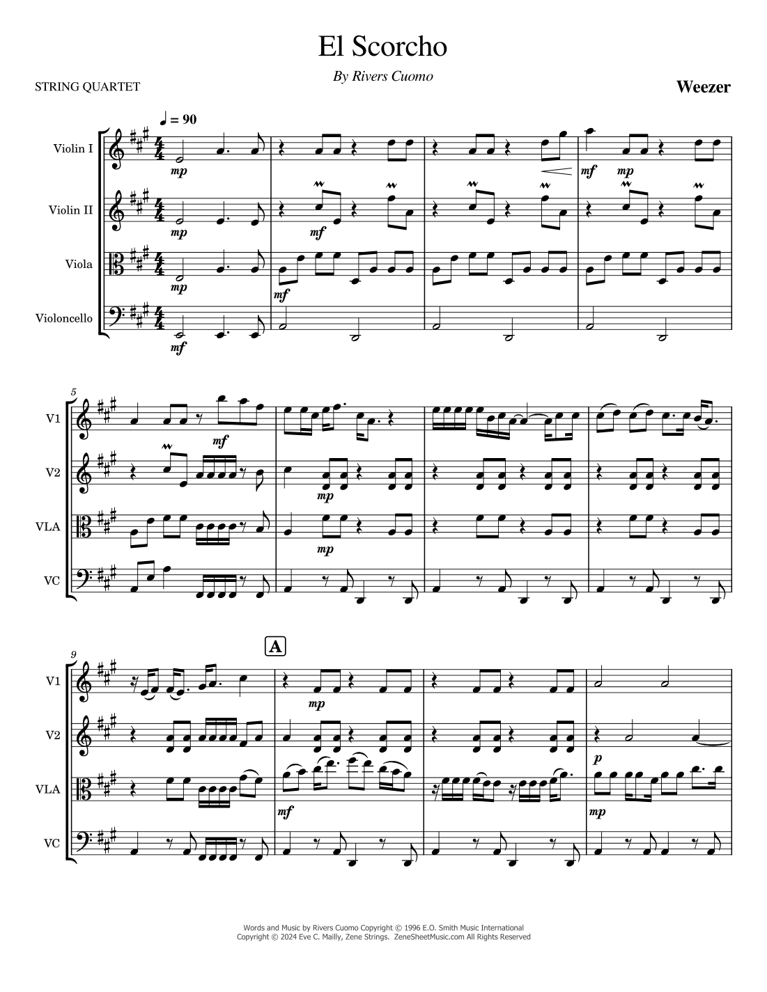 El Scorcho (arr. Eve C. Mailly - Zene Strings)